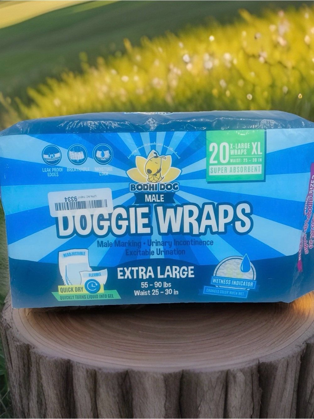 Bodhi Dog Disposable Male Dog Diapers Wraps - XL - 20 Count